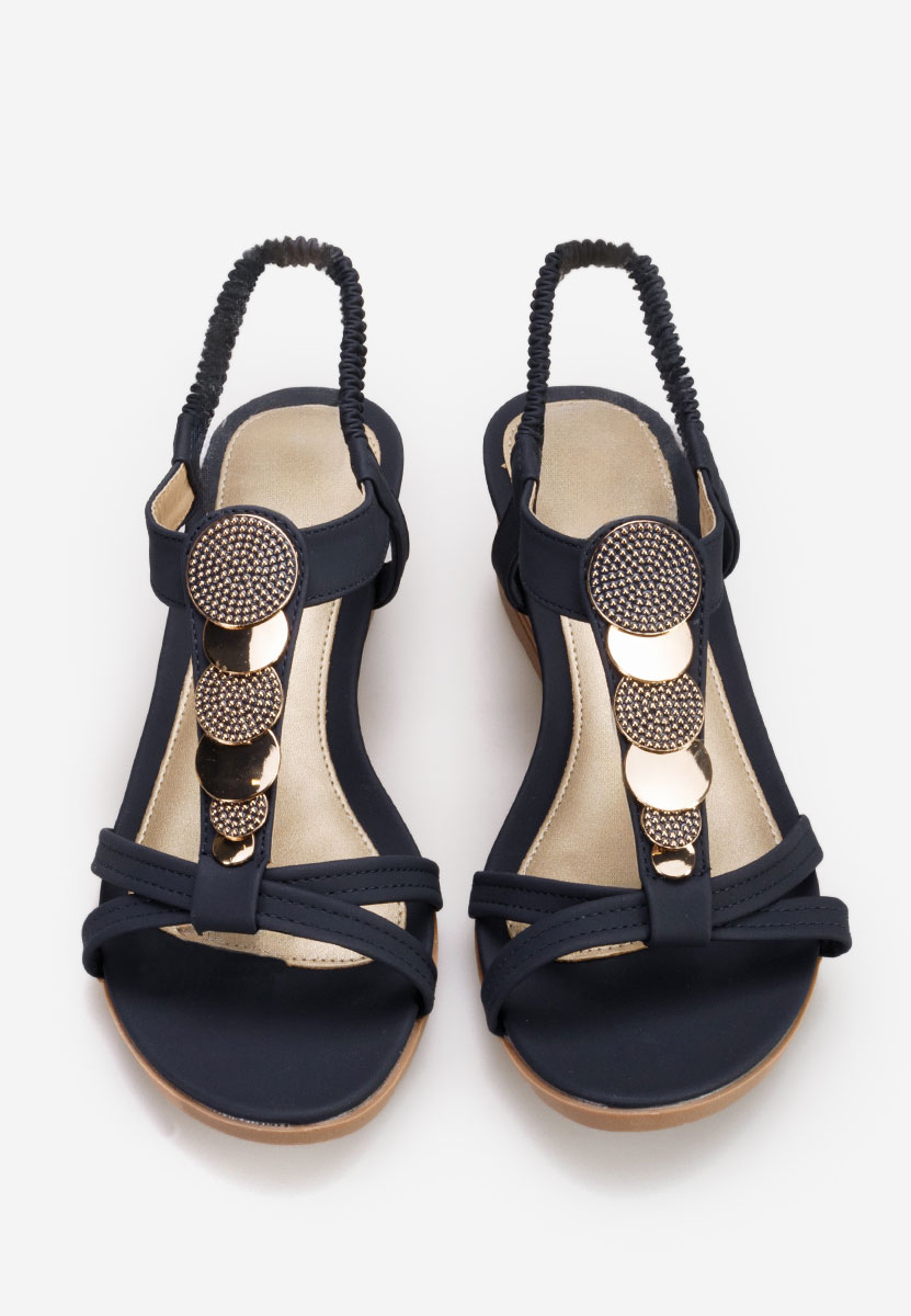 Sandale s platformom Floretia plavo navy