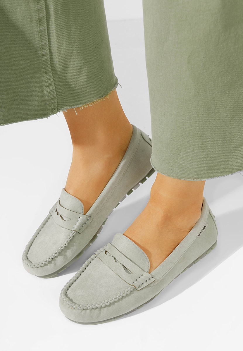 Ženske mokasinke Luminia V2 zeleno