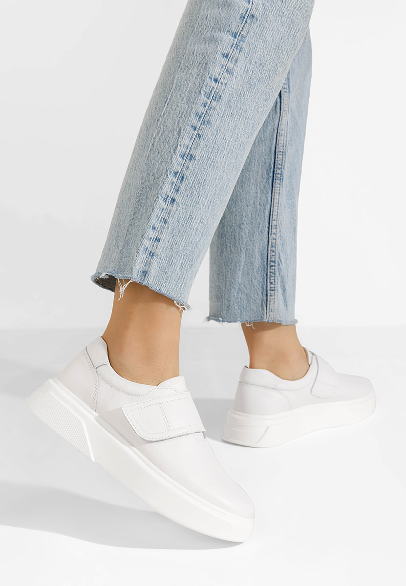 Cipele kozne casual Kally bijele