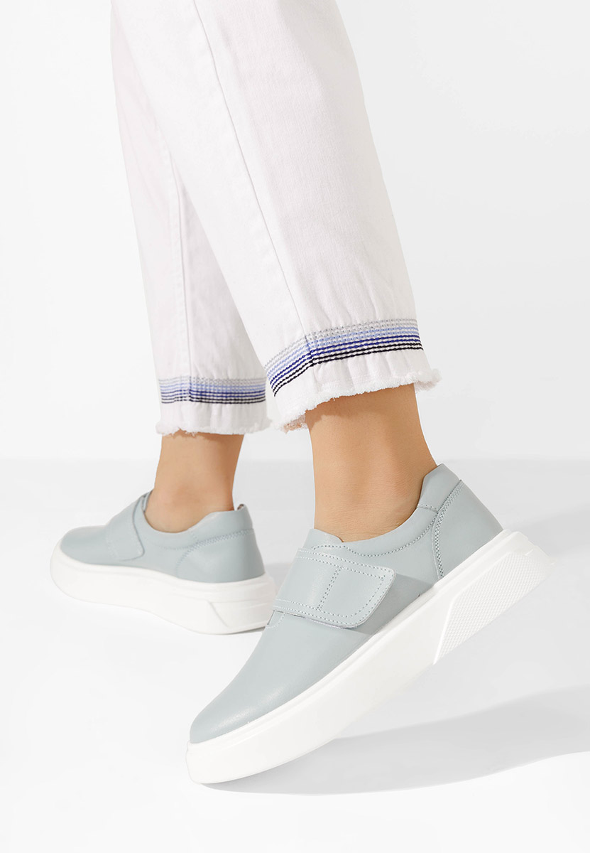 Cipele kozne casual Kally svijetlo plavi