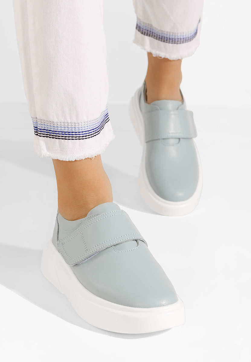 Cipele kozne casual Kally svijetlo plavi