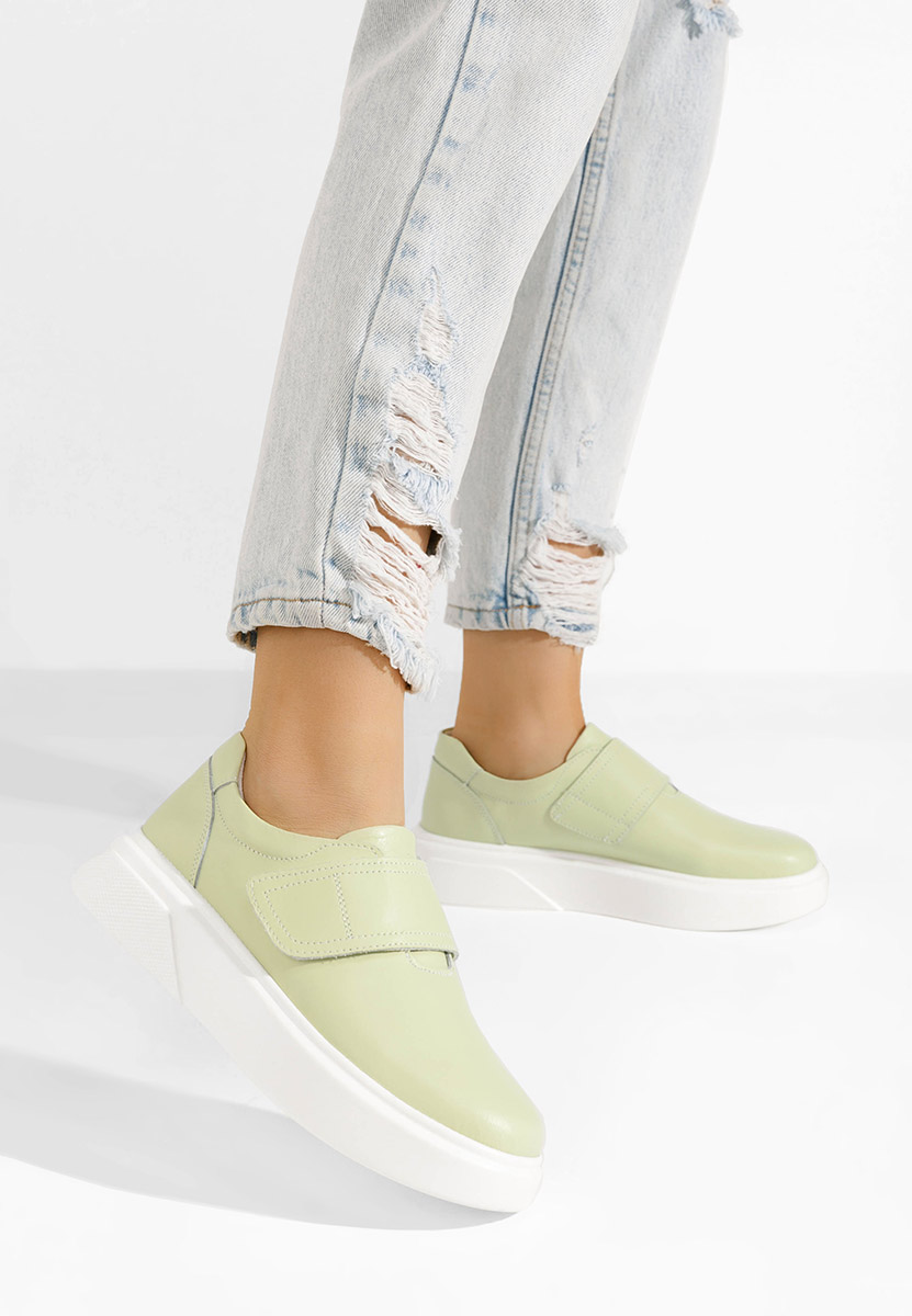 Cipele kozne casual Kally limeta