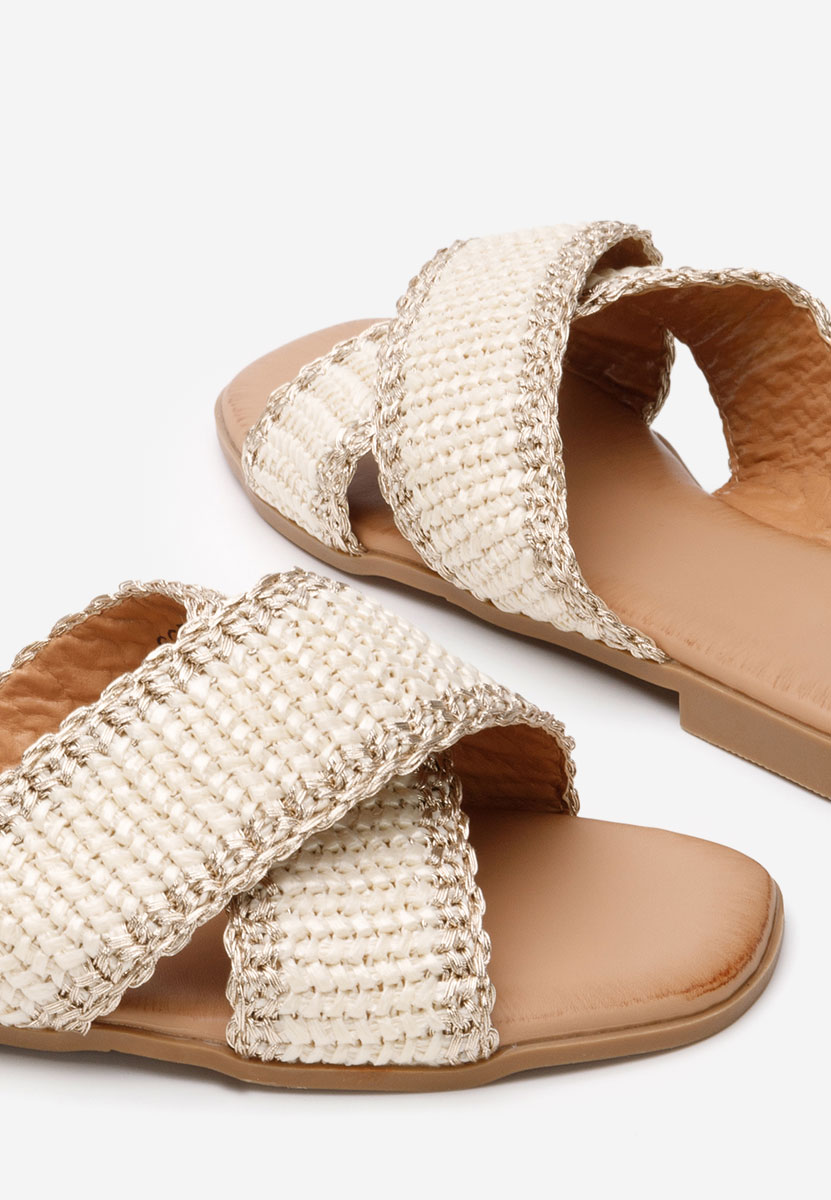 Papuče s nisku petu Jamira bež