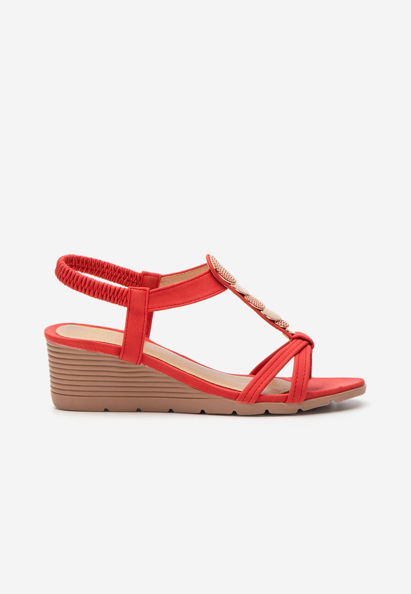 Sandale s platformom Floretia crveno