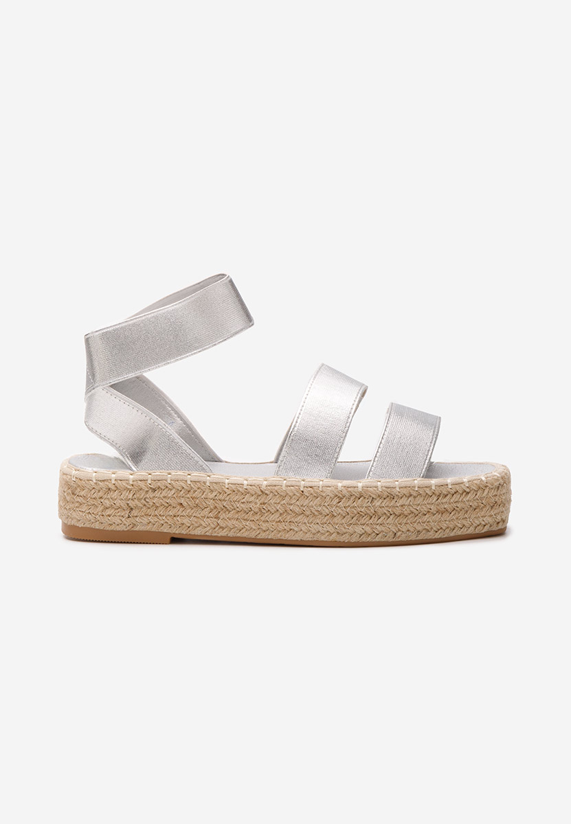 Espadrilles za ženske srebrno Clarena