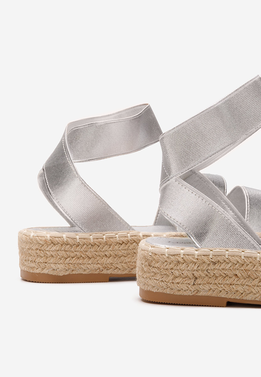 Espadrilles za ženske srebrno Clarena