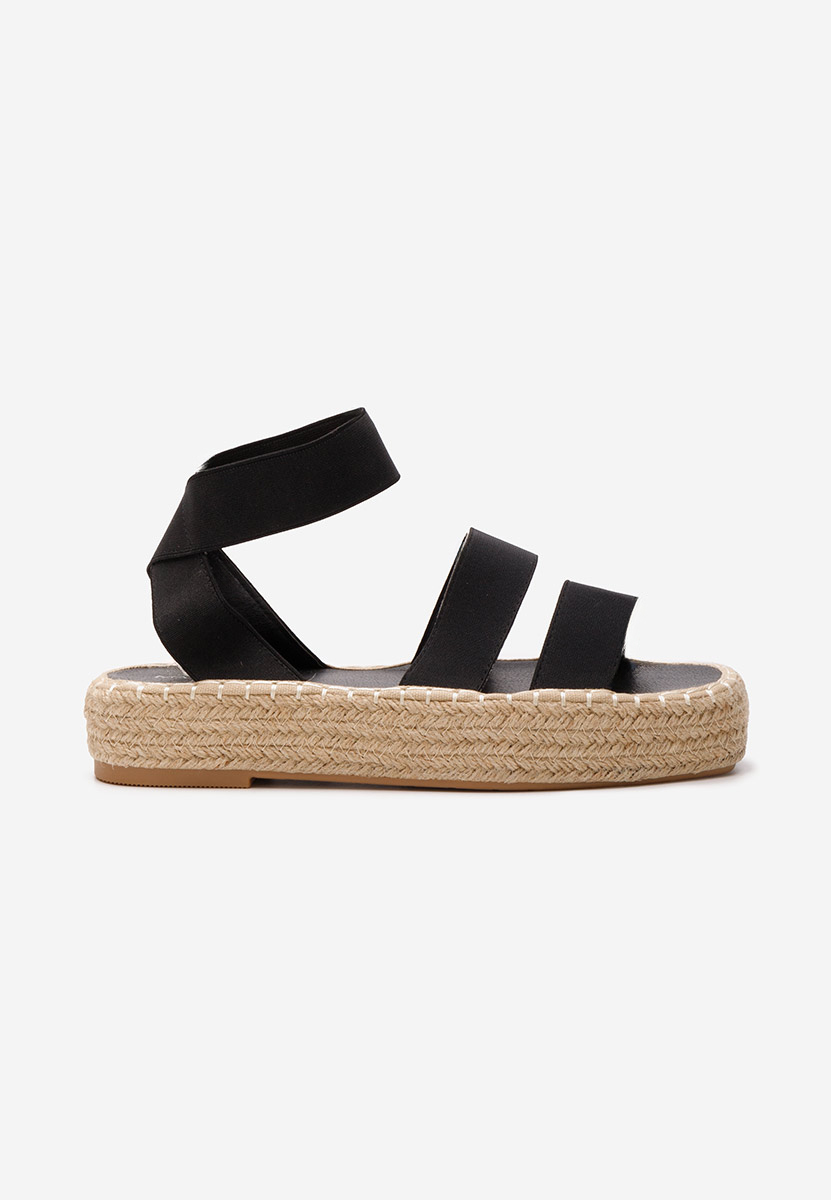 Espadrilles za ženske crno Clarena