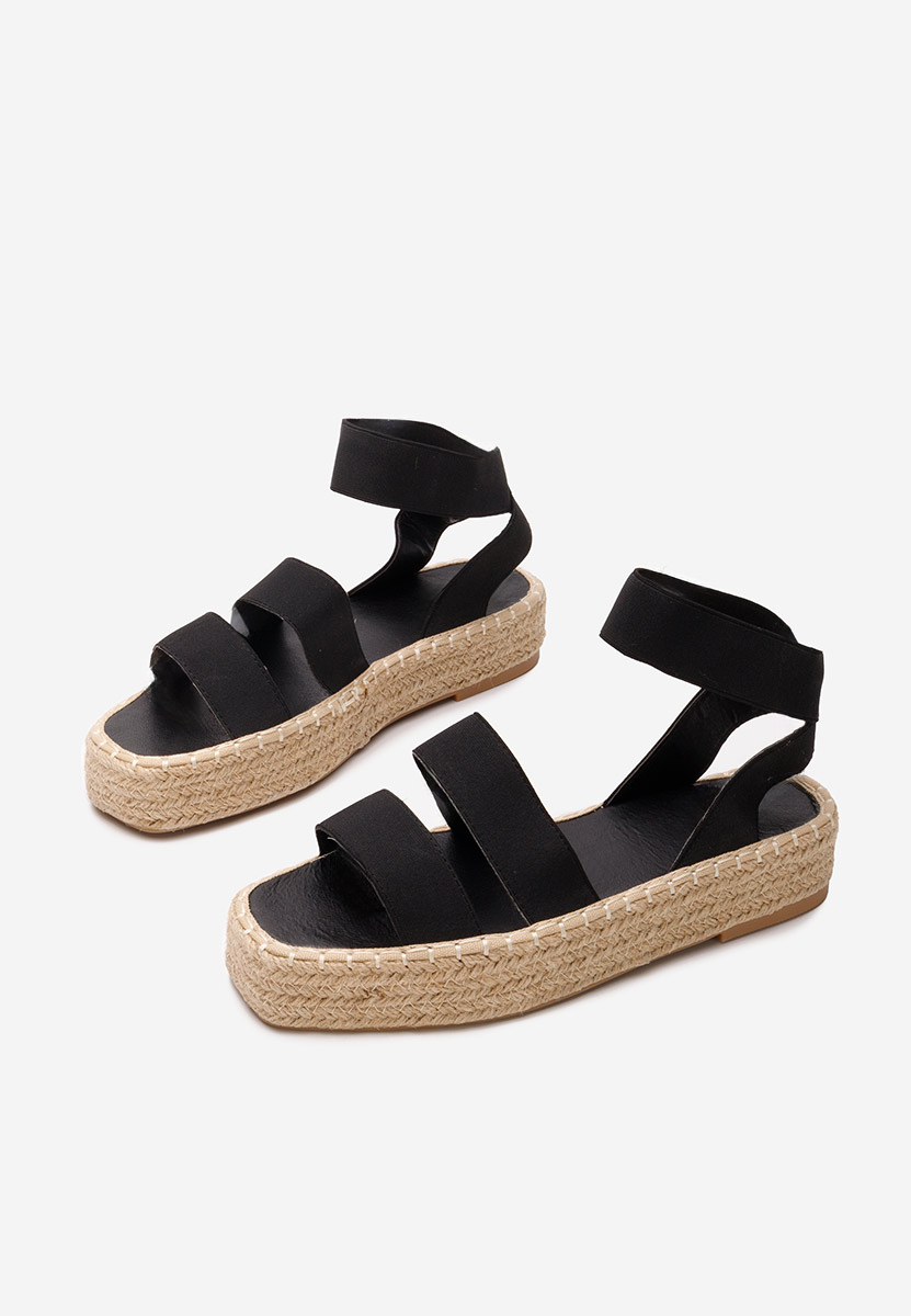 Espadrilles za ženske crno Clarena
