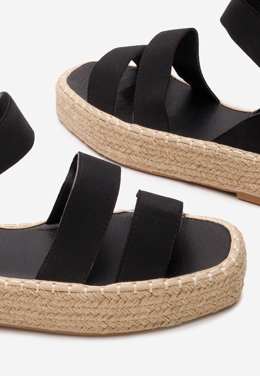 Espadrilles za ženske crno Clarena