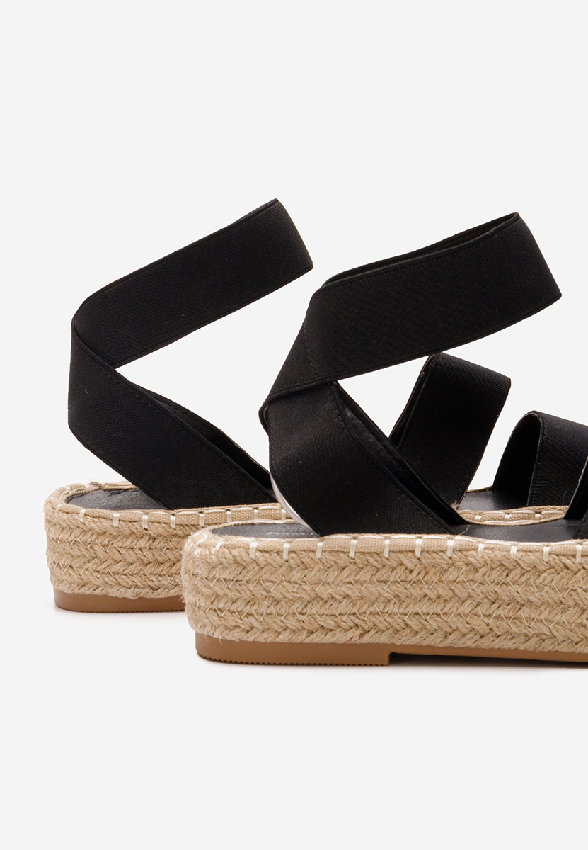 Espadrilles za ženske crno Clarena