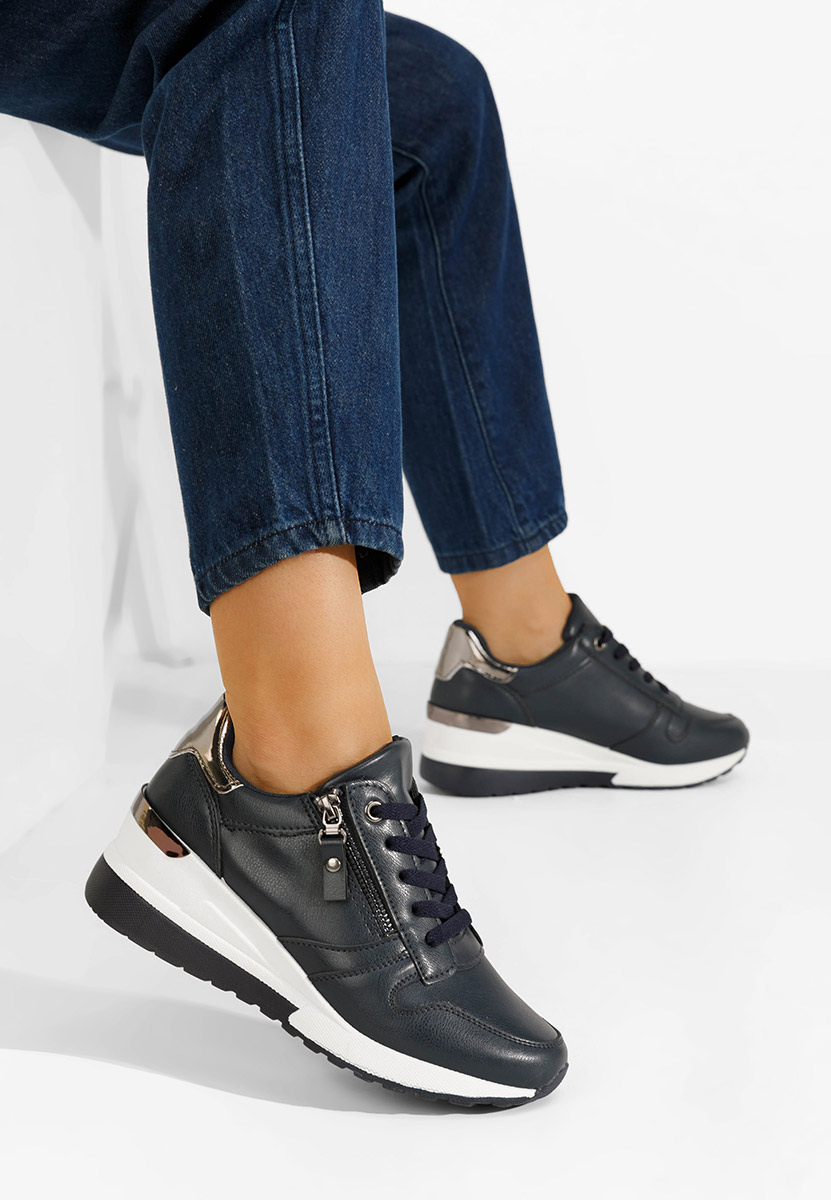 Tenisice na punu petu plavo navy Rafina