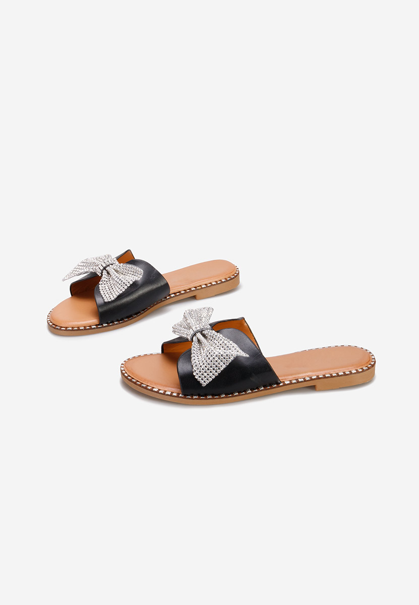 Papuče s nisku petu Olanta crno