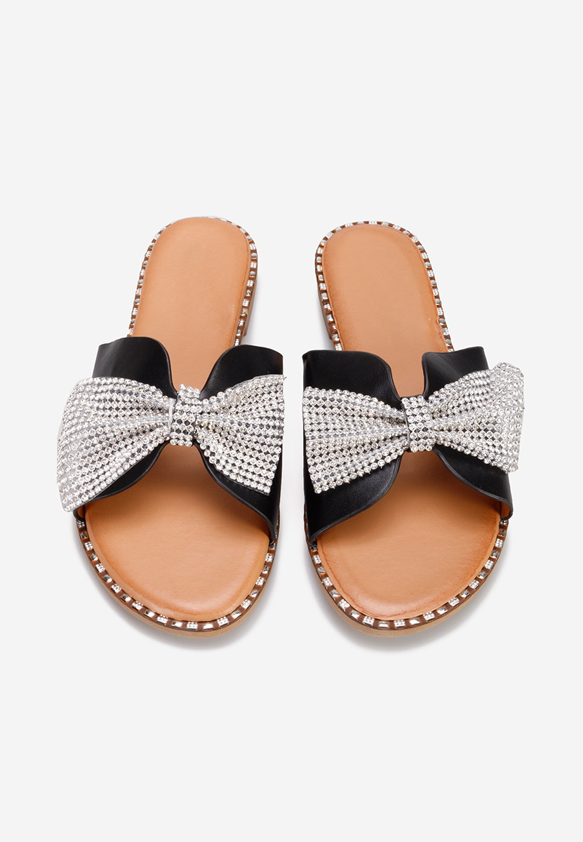 Papuče s nisku petu Olanta crno