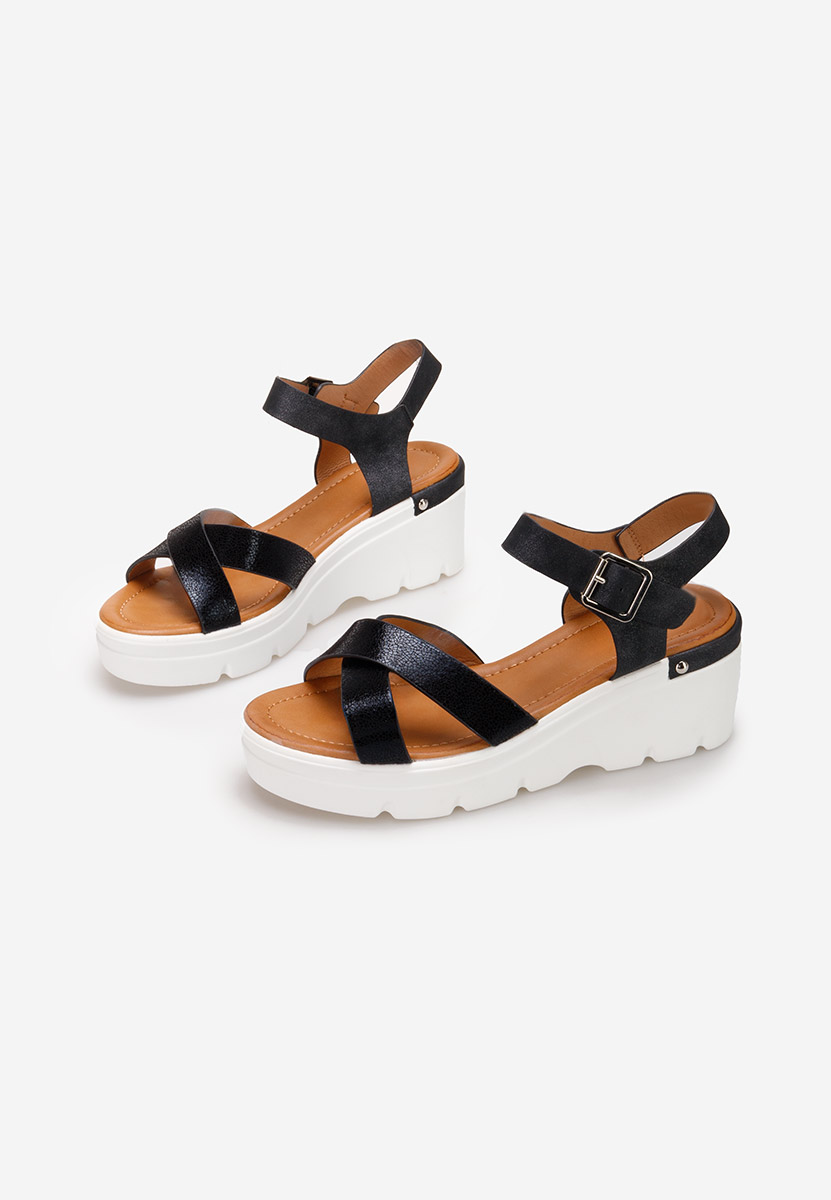 Sandale s platformom Zaleria crno