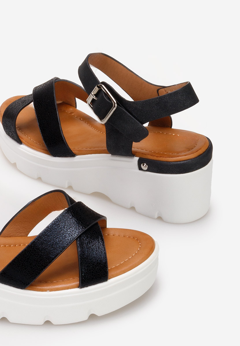 Sandale s platformom Zaleria crno