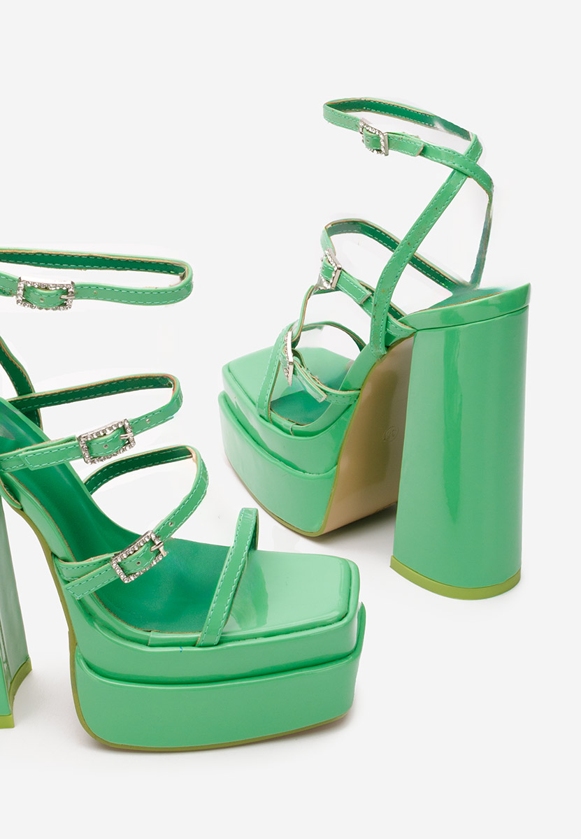 Sandale s petu Dira zeleno