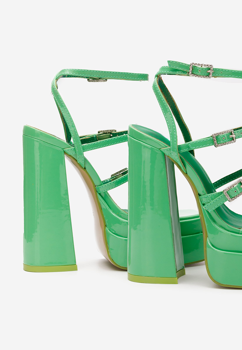 Sandale s petu Dira zeleno