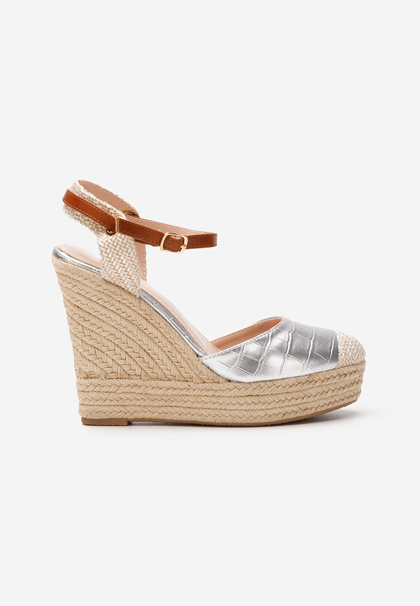 Sandale s platformom Benisa V2 Argintii