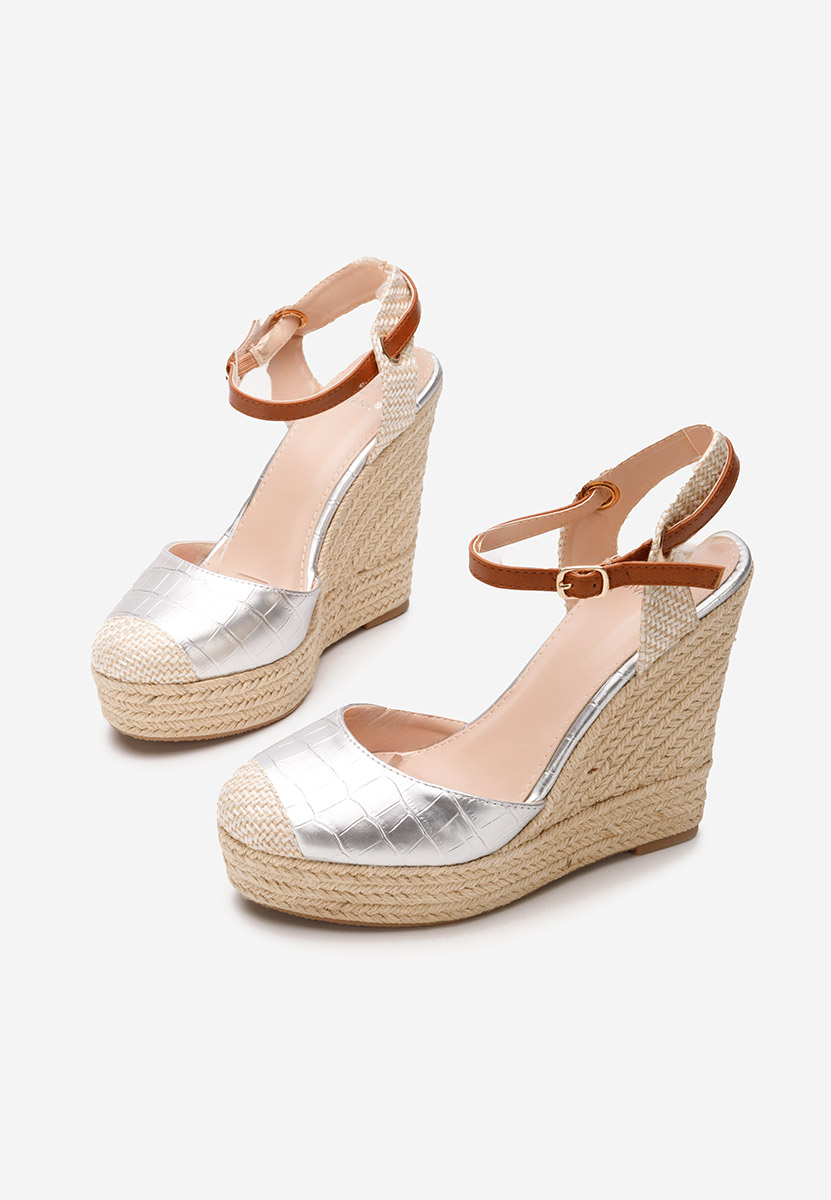 Sandale s platformom Benisa V2 Argintii