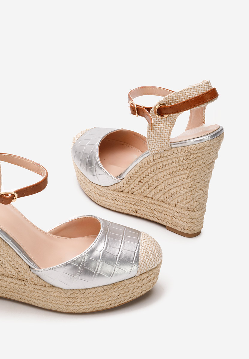 Sandale s platformom Benisa V2 Argintii