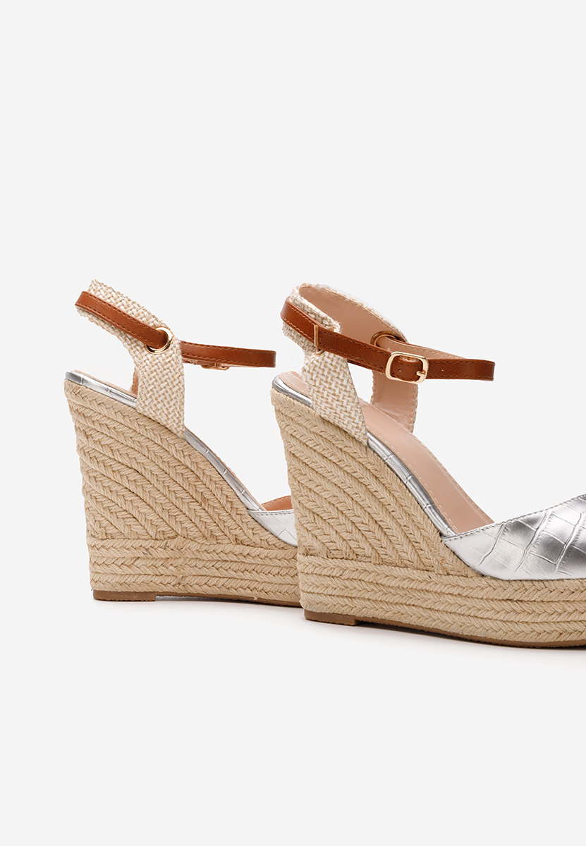Sandale s platformom Benisa V2 Argintii
