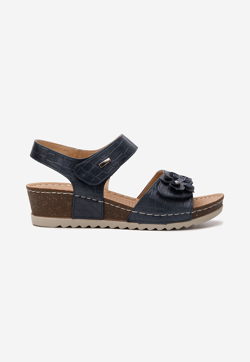 Sandale s platformom Eliasea plavo navy