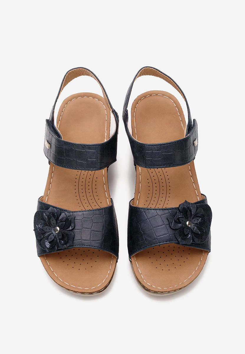 Sandale s platformom Eliasea plavo navy