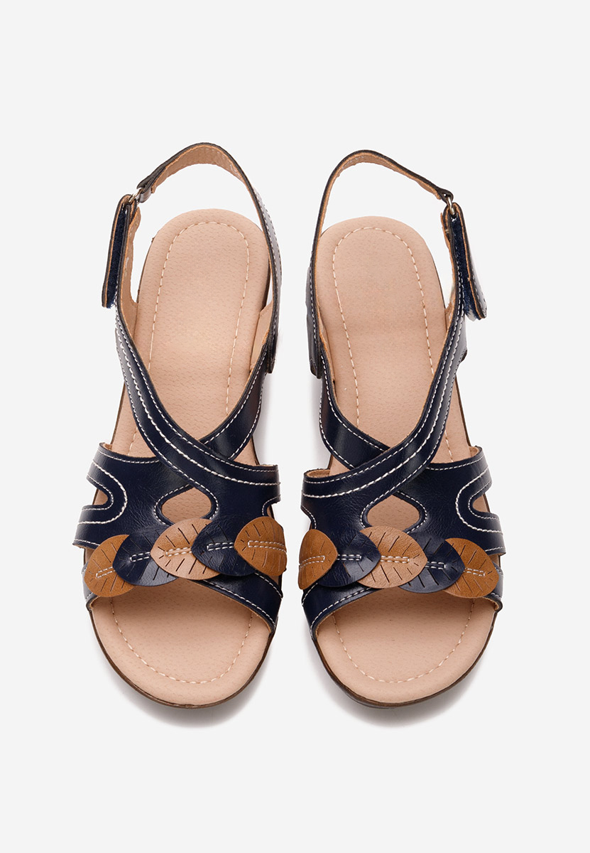 Sandale s platformom Meliana plavo navy