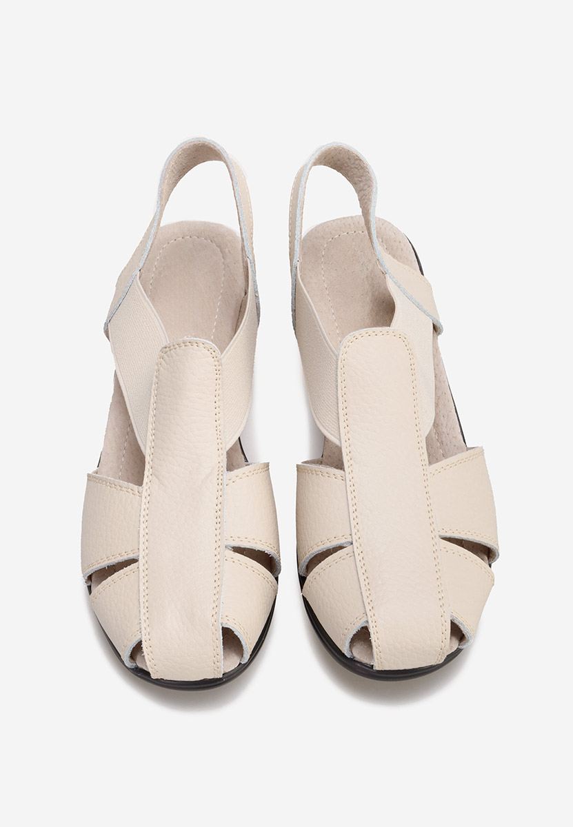 Sandale od prirodne kože Melona V4 bež