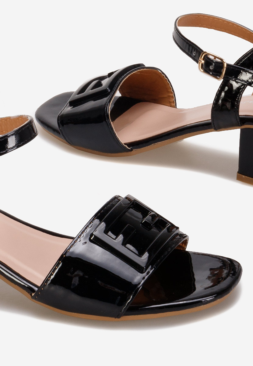 Sandale s petu Izara B crno