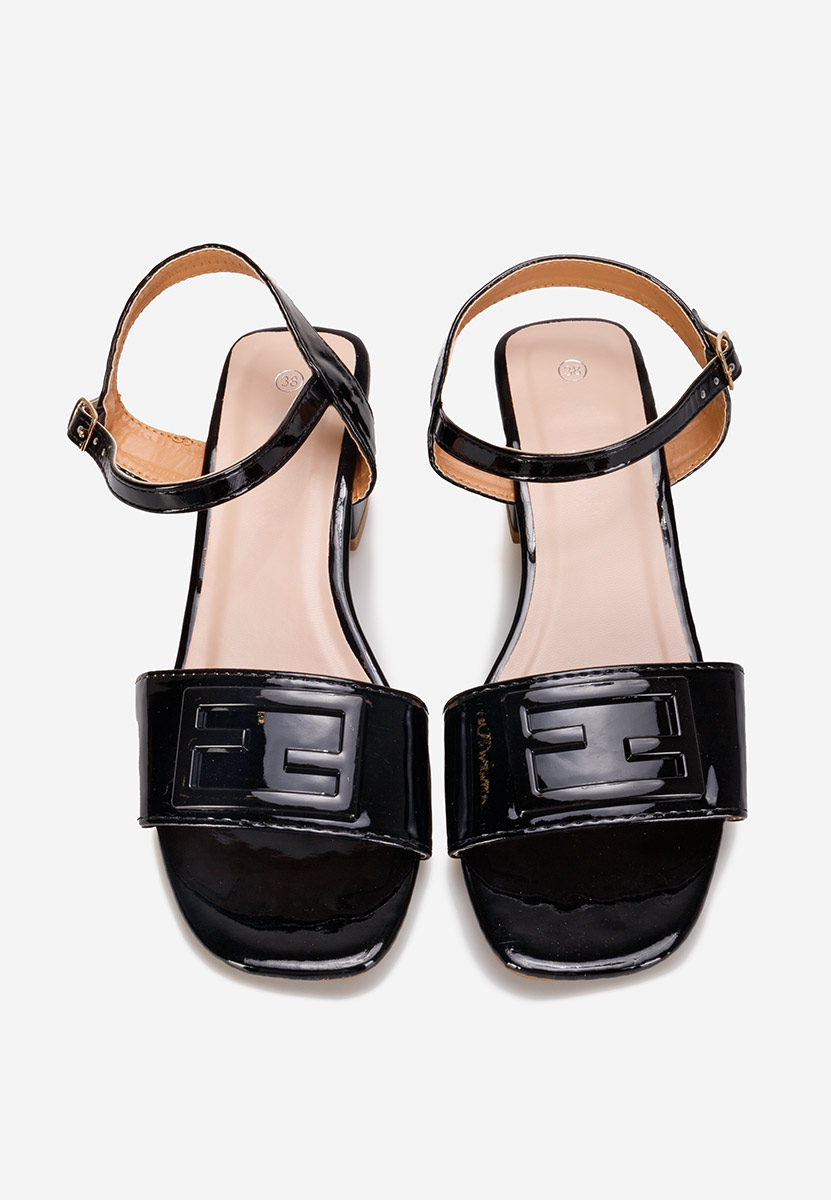 Sandale s petu Izara B crno