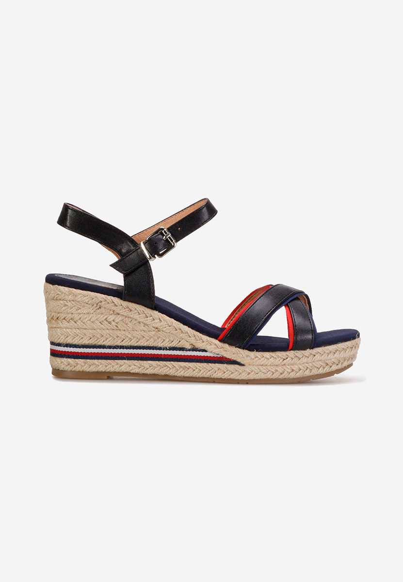 Sandale s platformom Mahira crno