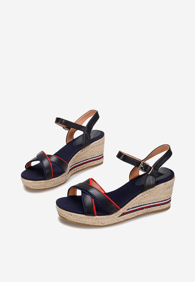 Sandale s platformom Mahira crno
