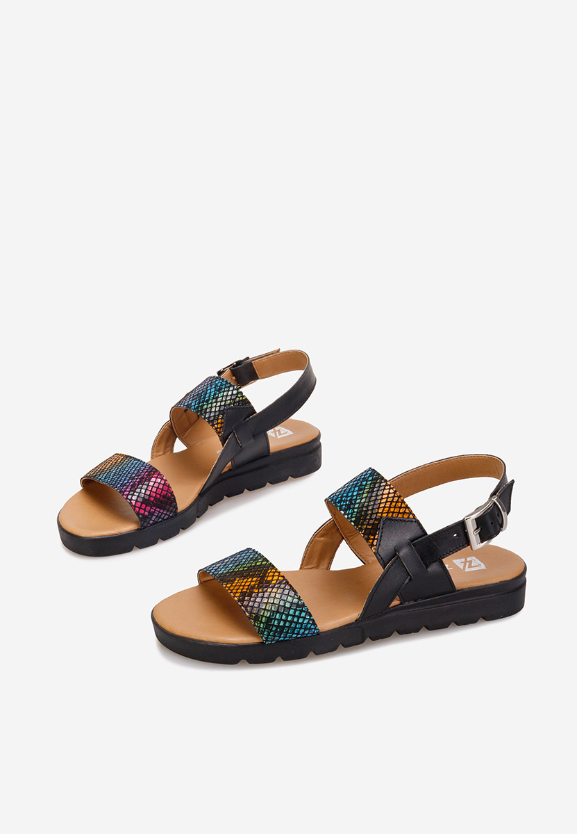 Sandale od prirodne kože Oniega crno