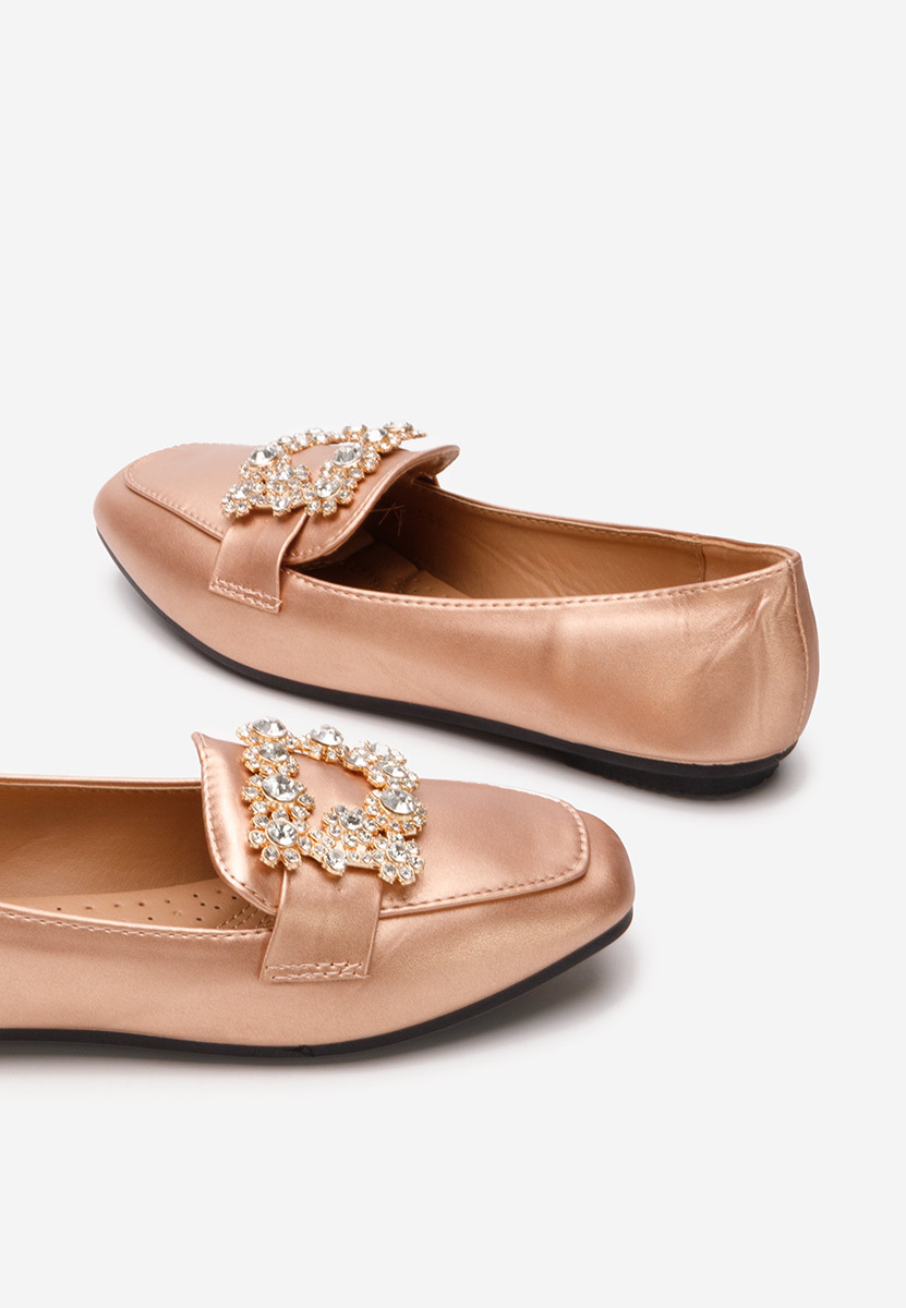Ženske loafers Gialla Šampanjac