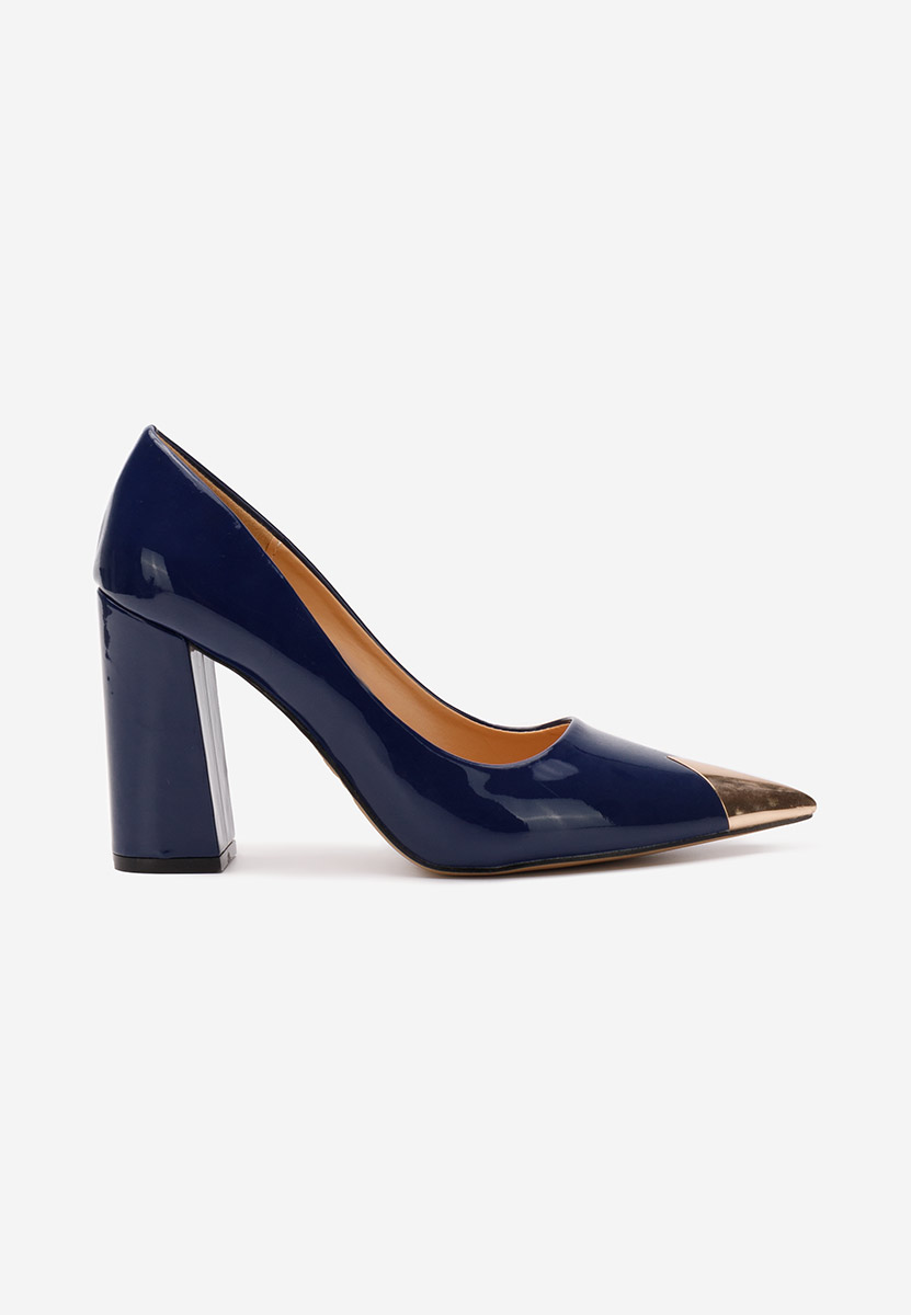 Elegantne cipele na petu Azul plavo navy