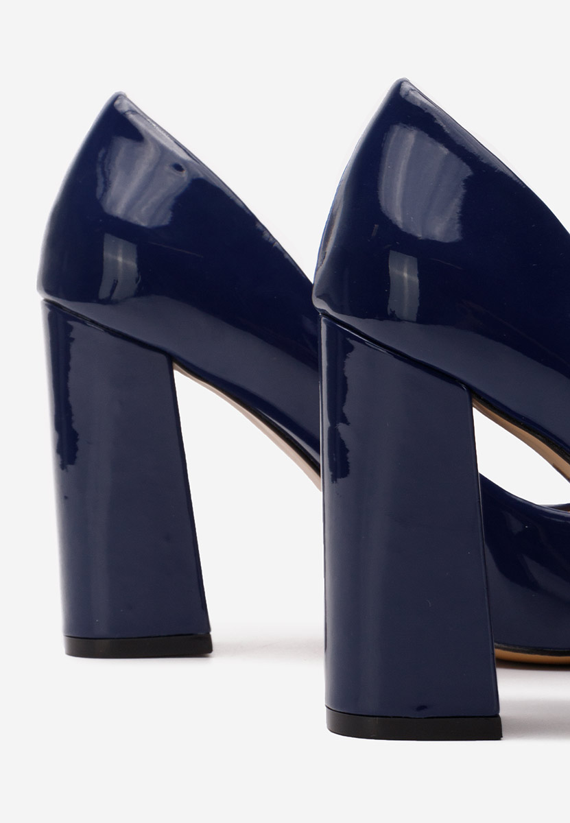 Elegantne cipele na petu Azul plavo navy