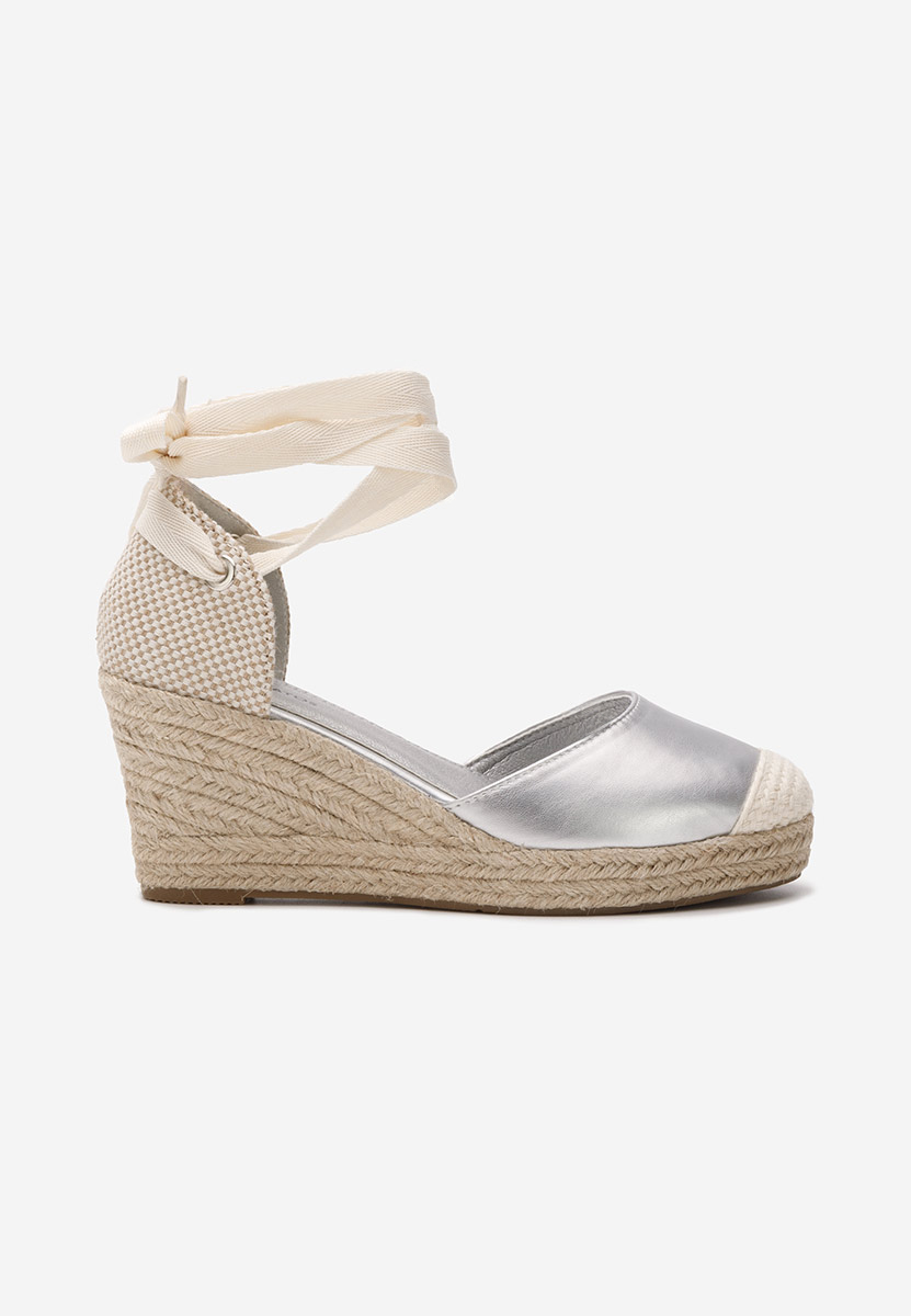 Espadrilles za ženske Vilena srebrno
