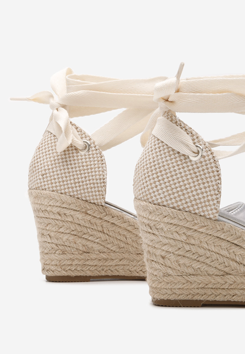 Espadrilles za ženske Vilena srebrno