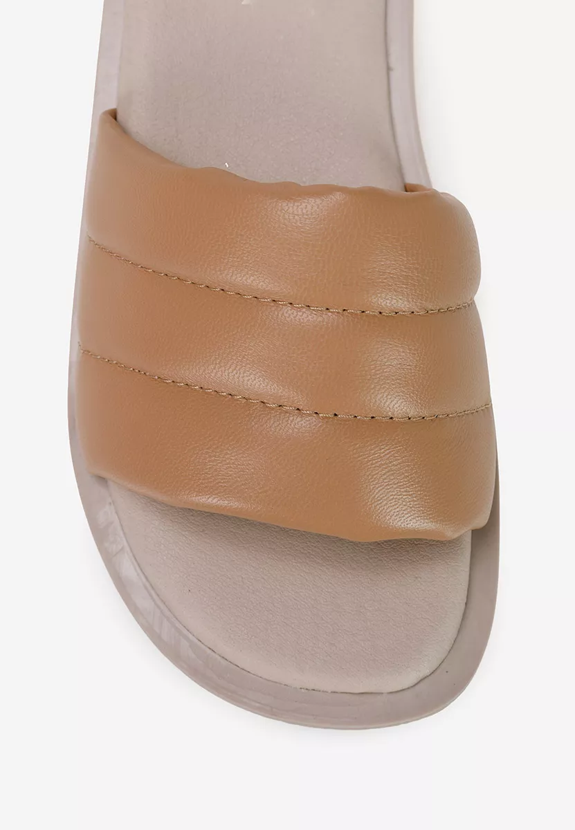 Papuče od prirodne kože Gijon V3 bež