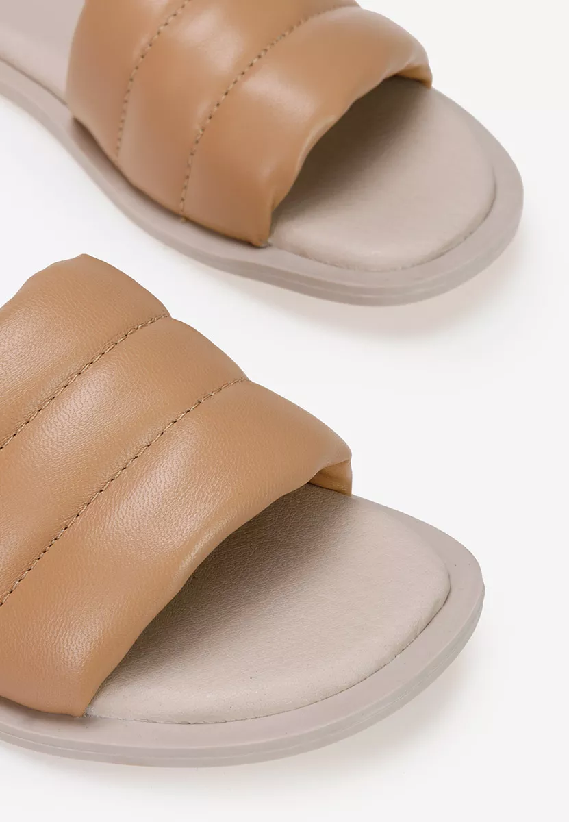 Papuče od prirodne kože Gijon V3 bež