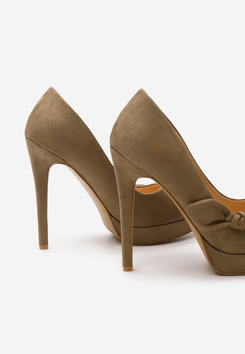 Štikle na visoku petu Nice zeleno