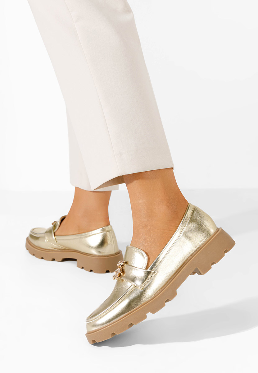 Ženske mokasinke Onyama zlatno