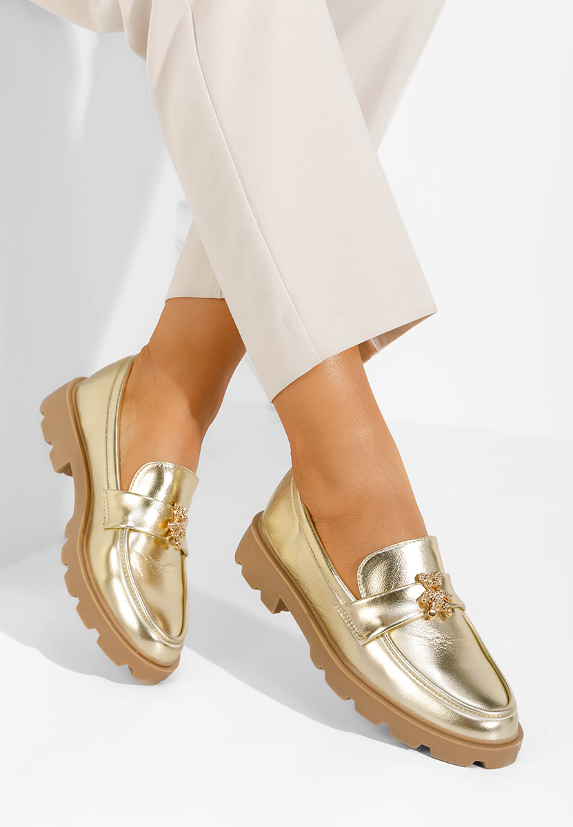 Ženske mokasinke Onyama zlatno