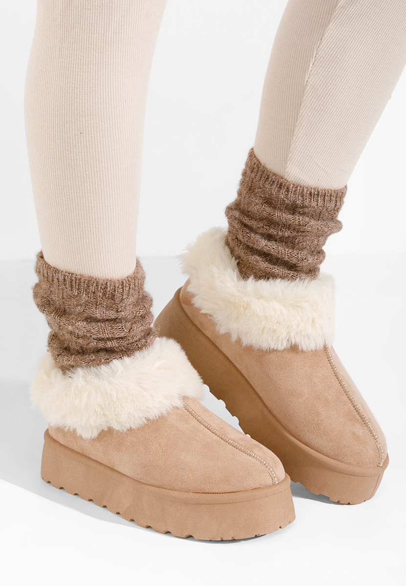 Ženske klompa Cozy kaki