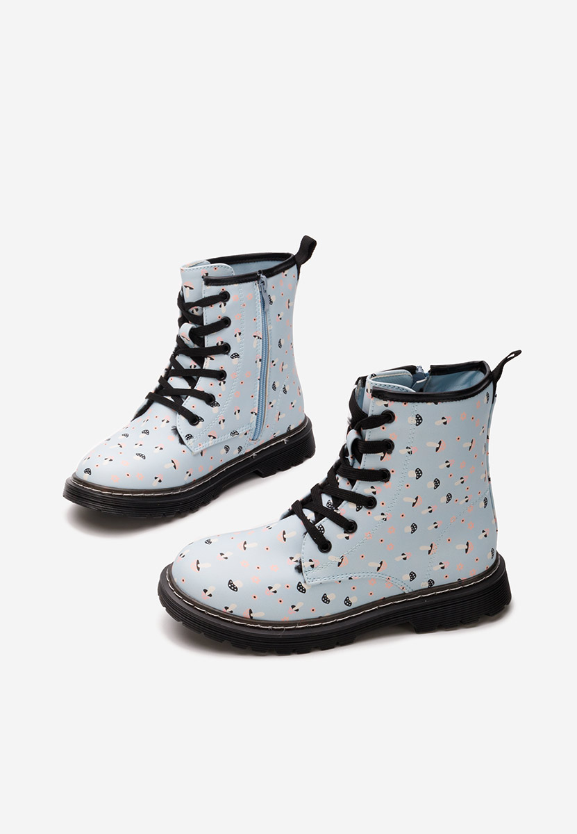 Gležnjače za djevojčice Mushroom svijetlo plave