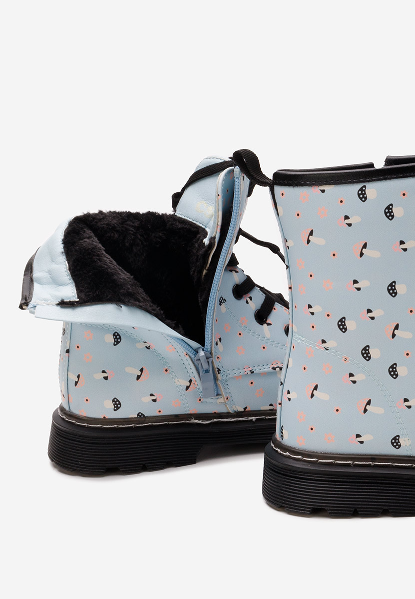 Gležnjače za djevojčice Mushroom svijetlo plave