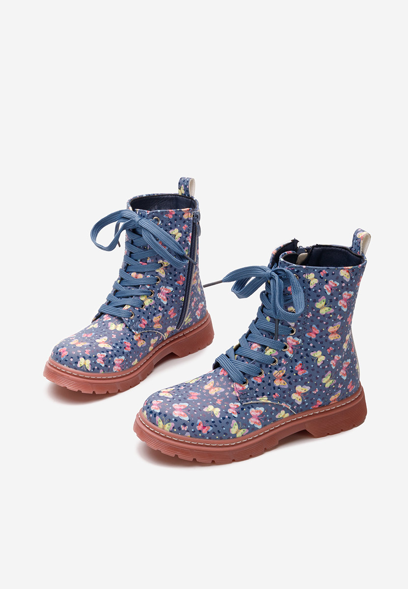 Gležnjače za djevojčice Butterflies plave