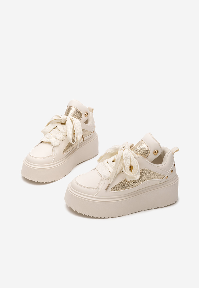 Tenisice sa platformom Litene bež