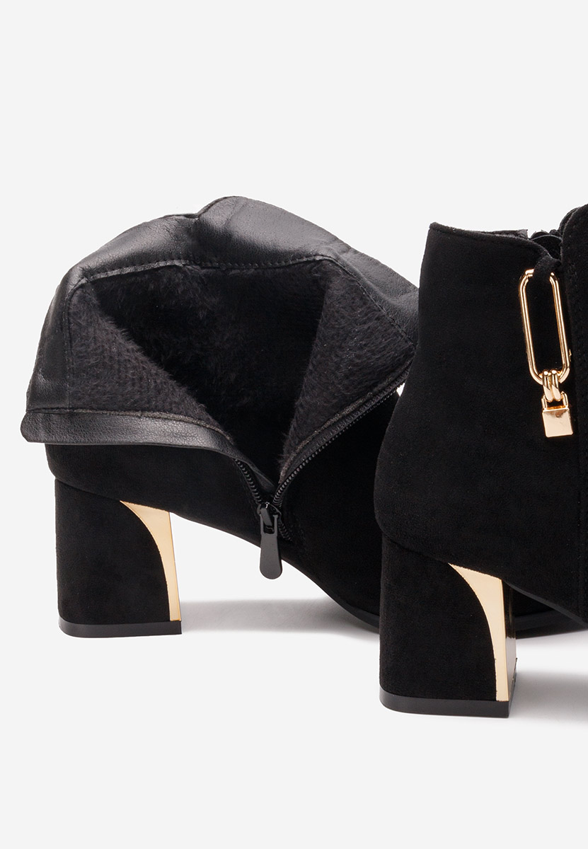 Elegantne gležnjače na petu Eligia crno